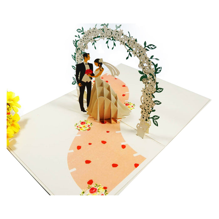 BRIDE AND GROOM POP-UP CARD "BRIDE AND GROOM" KIRIORI 10737