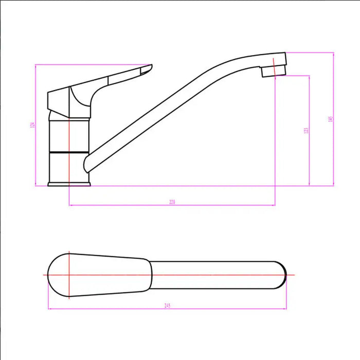 KITCHEN MIXER FORMA VITA CAPRI LOW - Смесители за кухня<<<Кухня<<<Praktiker&&&Кухненски смесители<<<Кухня<<<Technopolis