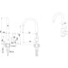 KITCHEN MIXER INTER CERAMIC TEMPICO HIGH - Смесители за кухня<<<Кухня<<<Praktiker&&&Смесители за