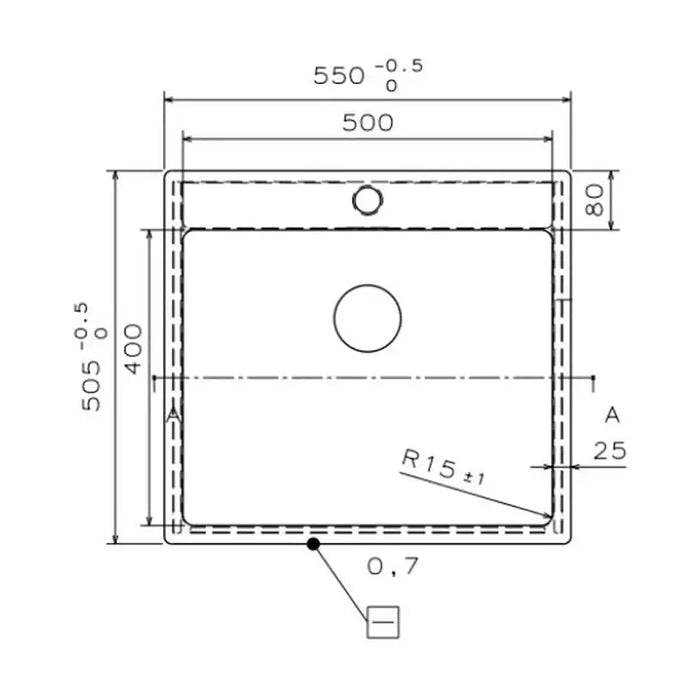KITCHEN SINK EVO LINE 383 55X51X20 CM. - Кухненски мивки<<<Кухненски мивки<<<Кухня<<<Praktiker