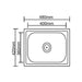 KITCHEN SINK INTER CERAMIC ICK 4842 48X42X16.5 CM. - Кухненски мивки<<<Кухненски мивки<<<Кухня<<<Praktiker&&&Кухненски