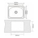 KITCHEN SINK INTER CERAMIC ICK 6248 61.5X47.5X18 CM. - Кухненски мивки<<<Кухненски