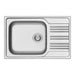 KITCHEN SINK PYRAMIS INSET 78X50 CM 1B1D Ф92 - Кухненски мивки<<<Кухненски мивки<<<Кухня<<<Praktiker