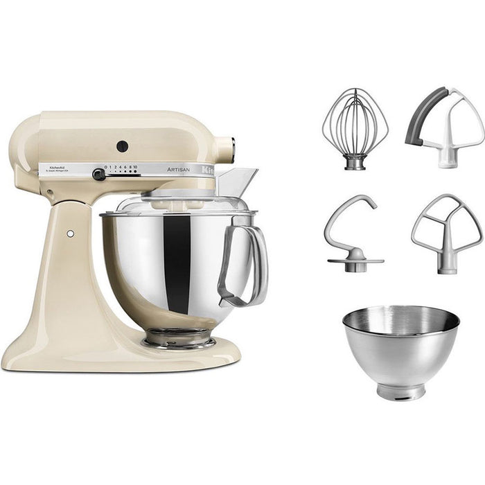 KitchenAid Artisian Food Processor 4.8, 300W, 10 Speed, Almond Cream EU 5KSM175PSEAC