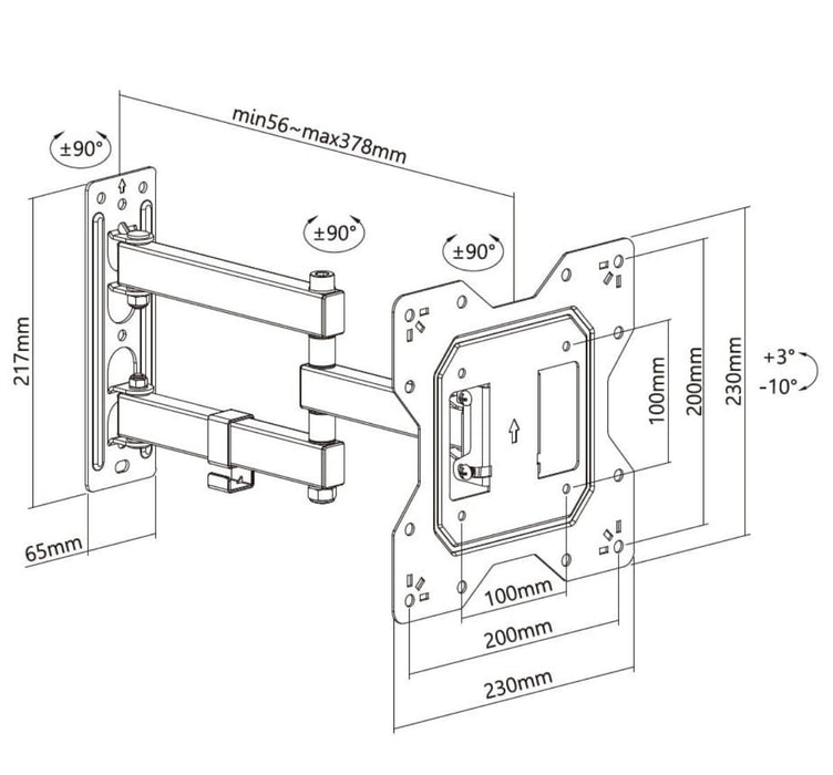 TV STAND 23-43'' KIVI MTN-223