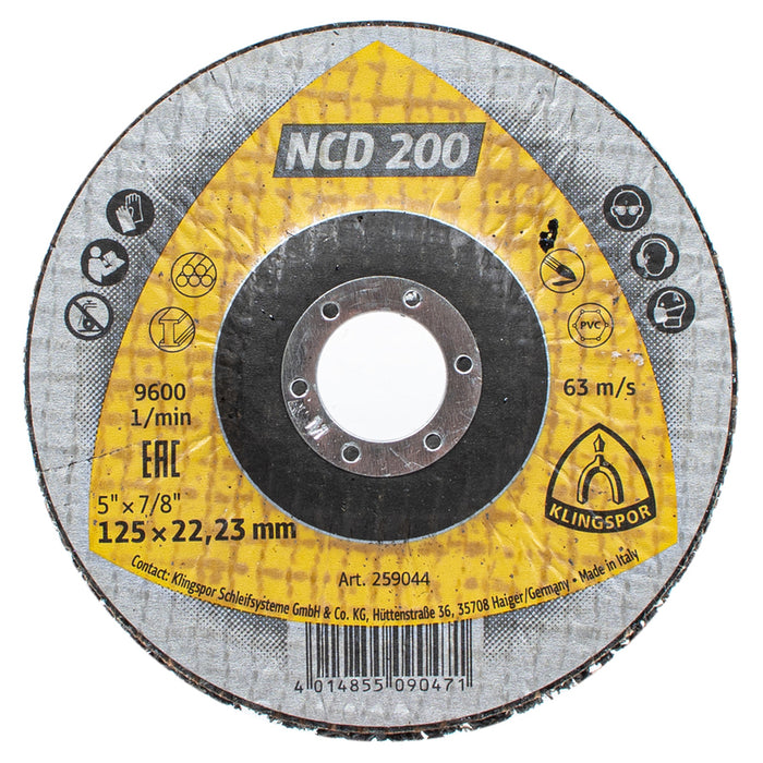 CLEANING DISC 125X22.23 MM KLINGSPOR NCD 200