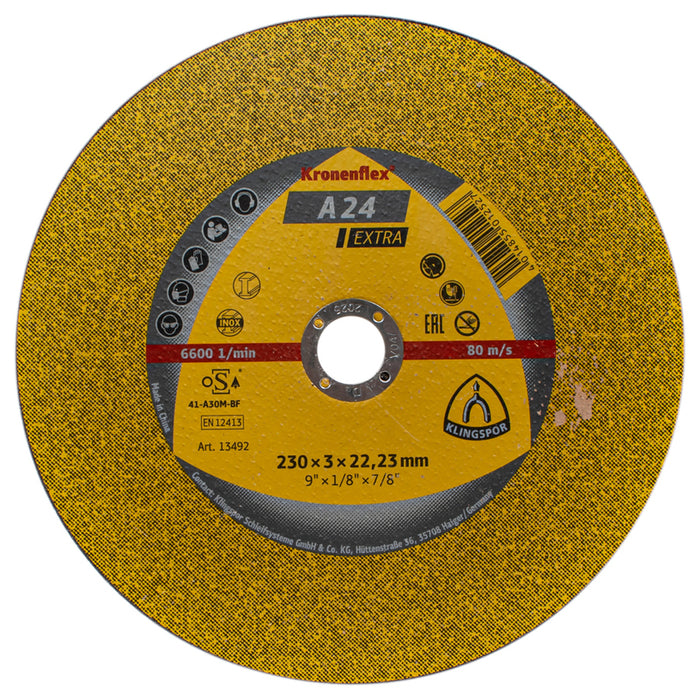 METAL CUTTING DISC KLINGSPOR 230x3x22.23