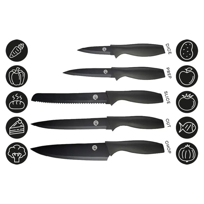 KNIFE SET 5 PIECES MASTERCHEF - Дъски ножове и белачки<<<Домашни потреби<<<Кухня<<<Praktiker