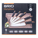 KNIFE SET WITH ACACIA BOARD 6 PIECES BRIO METALICA - Дъски ножове и белачки<<<Домашни потреби<<<Кухня<<<Praktiker