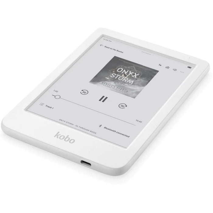 Kobo Clara Colour e-Book Reader, E Ink Kaleido touch screen 6 inch colour, 1448 x 1072 pixels, 16 GB, 1000 MHz/512 MB, 1 x USB C, Greutate 0.172 kg, Wireless Da, Comfort Light, 12 different fonts and over 50 font styles, White
