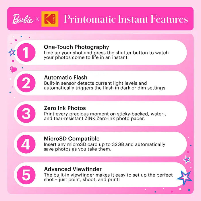 Kodak Printomatic Barbie Camera 2 Snapshot Camera - Моментни фотоапарати<<<Спорт и свободно