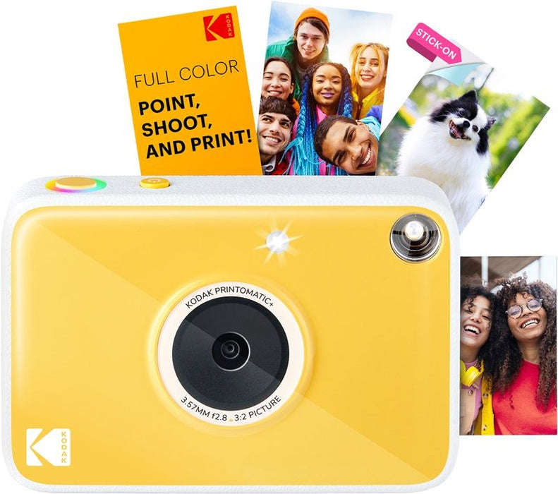 Kodak Printomatic + Yellow Instant Camera
