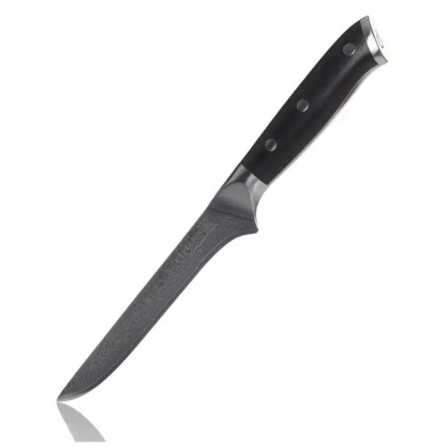 Kohersen Elegance Ebony Wood Boning knife Damascus steel 15.2 cm - Cutlery and cooking utensilsAGD-SZT<<<Home Appliance