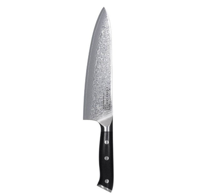Chef Kohersen Elegance Ebony Wood Chef's knife Damascus steel 21.6 cm