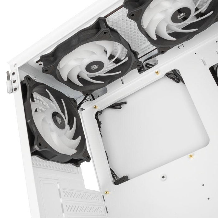 Kolink Observatory HF ARGB TG Mid-Tower Box, White
