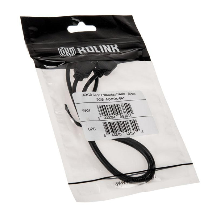 Cable Kolink PGW-AC-KOL-041, Extension, 3 Pin, for 5V ARGB