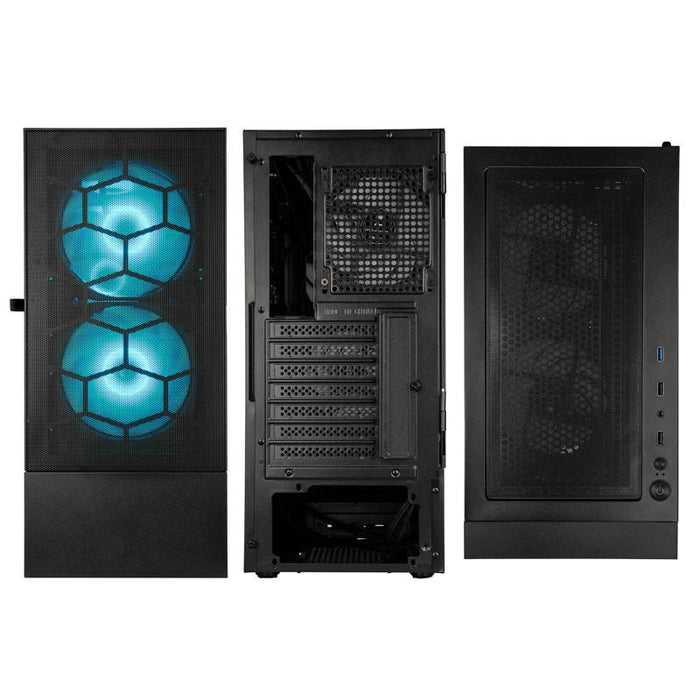Kolink Observatory MX Mesh ARGB TG Mid-Tower Box, Black