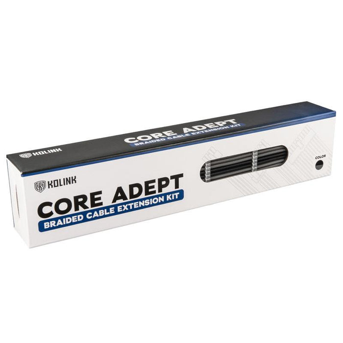 Set of braided cables Kolink Core, Black/Grey