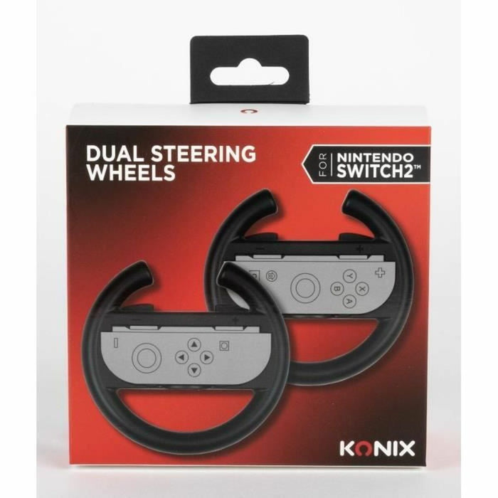 Steering wheel KONIX Black Nintendo Switch