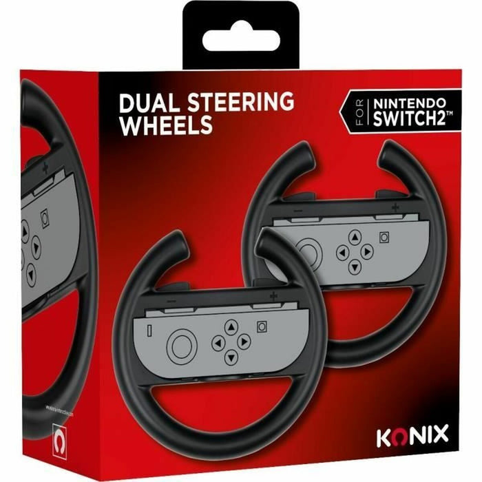 Steering wheel KONIX Black Nintendo Switch