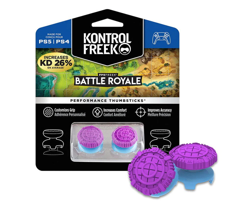 KontrolFreek FPS Performance Thumbsticks Accessory for PS5/PS4 Purple