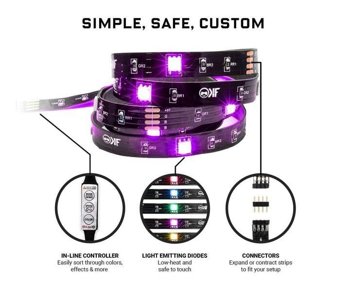 RGB strip KontrolFreek Gaming Lights Kit, USB (3.6m)