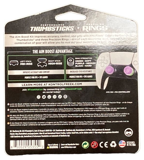 KontrolFreek FPS Aim Boost Kit Galaxy Edition accessory for PS5 DualSense