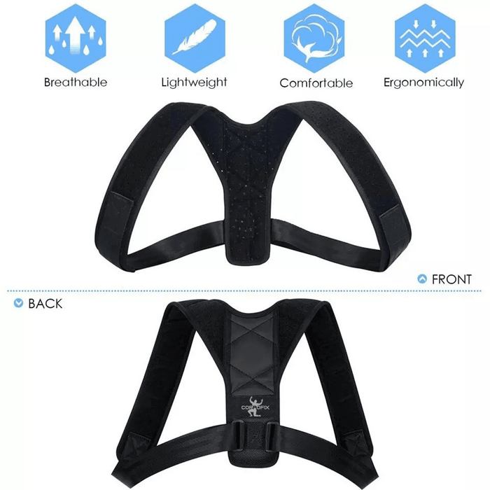 Corpofix - Medical Posture Corrector Men Women Upper Back Brace Shoulder Lumbar Support