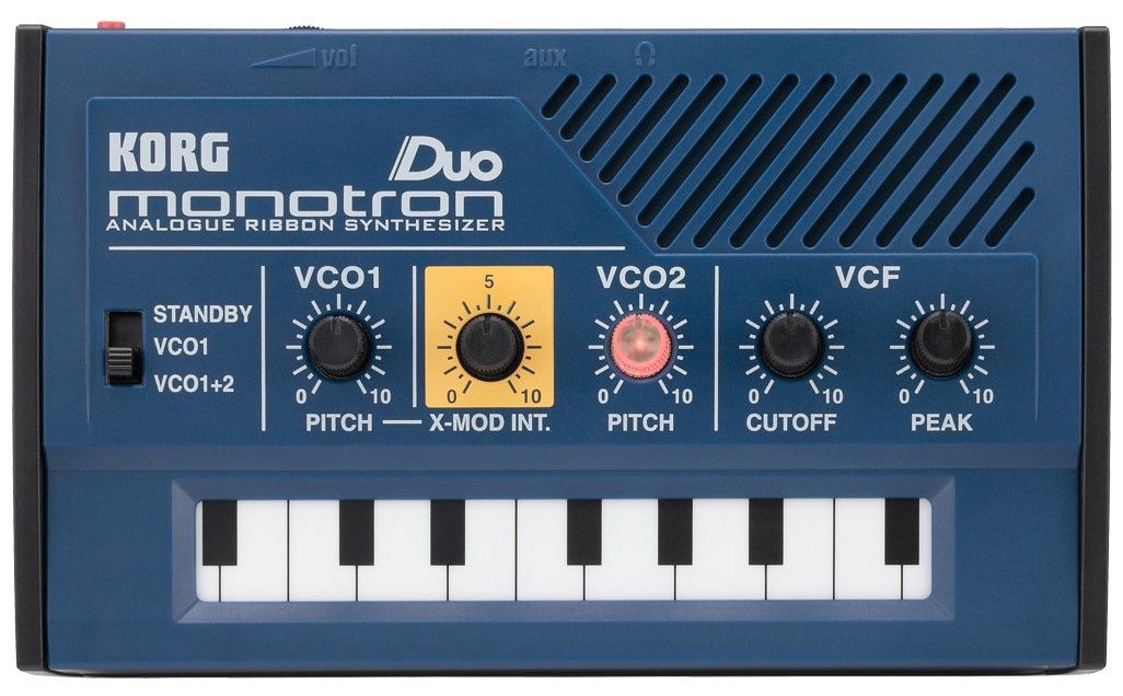 Analog synthesizer Korg - Monotron Duo, blue