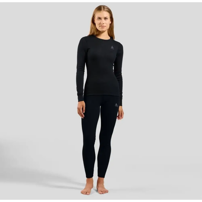 Koszulka damska Odlo BL TOP crew neck l/s ACTIVE WARM ECO roz. S Czarna - Thermoactive underwearODM-BTE<<<Military