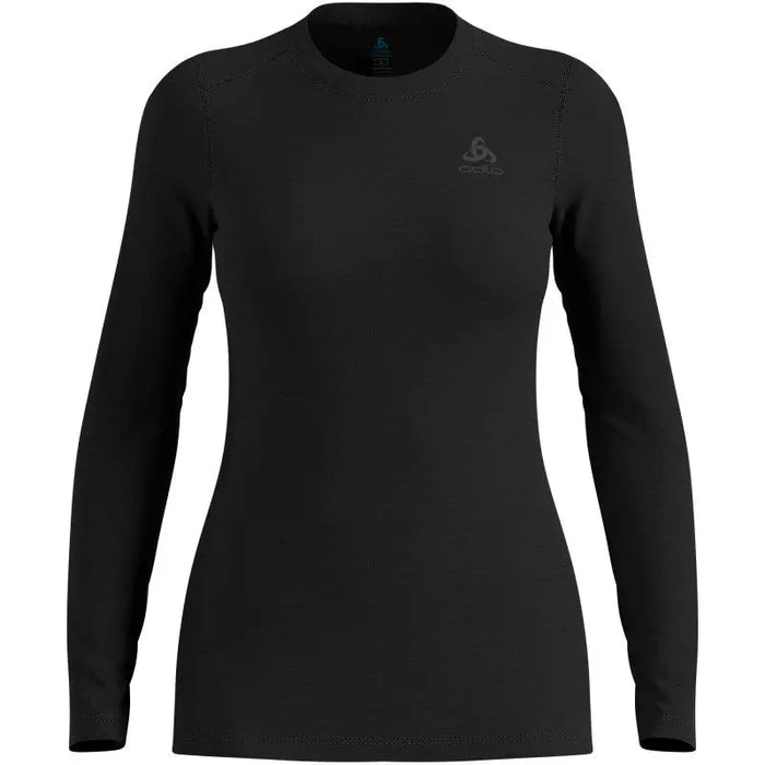 Koszulka damska ODLO Merino 160 BL Top Crew Neck l/s roz. S Czarna - Thermoactive underwearODM-BTE<<<Military
