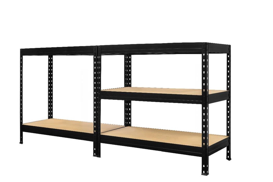 METAL RACK 180X90X45 5X250KG BLACK