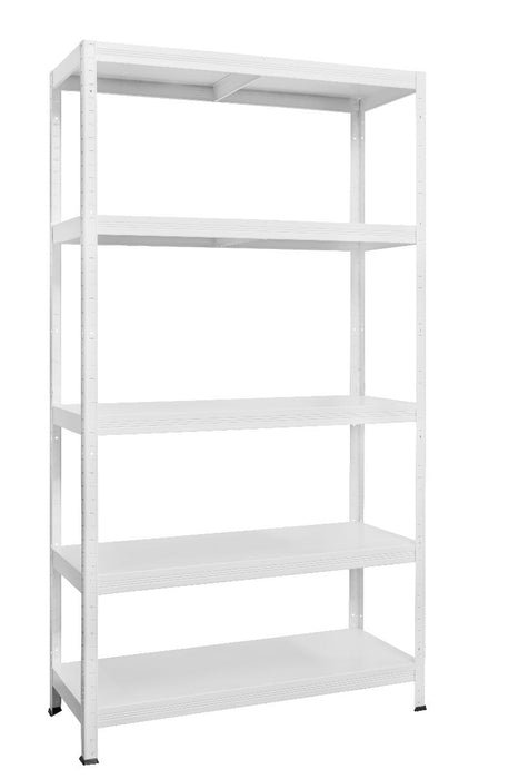 METAL RACK 180X100X40 5X120KG WHITE
