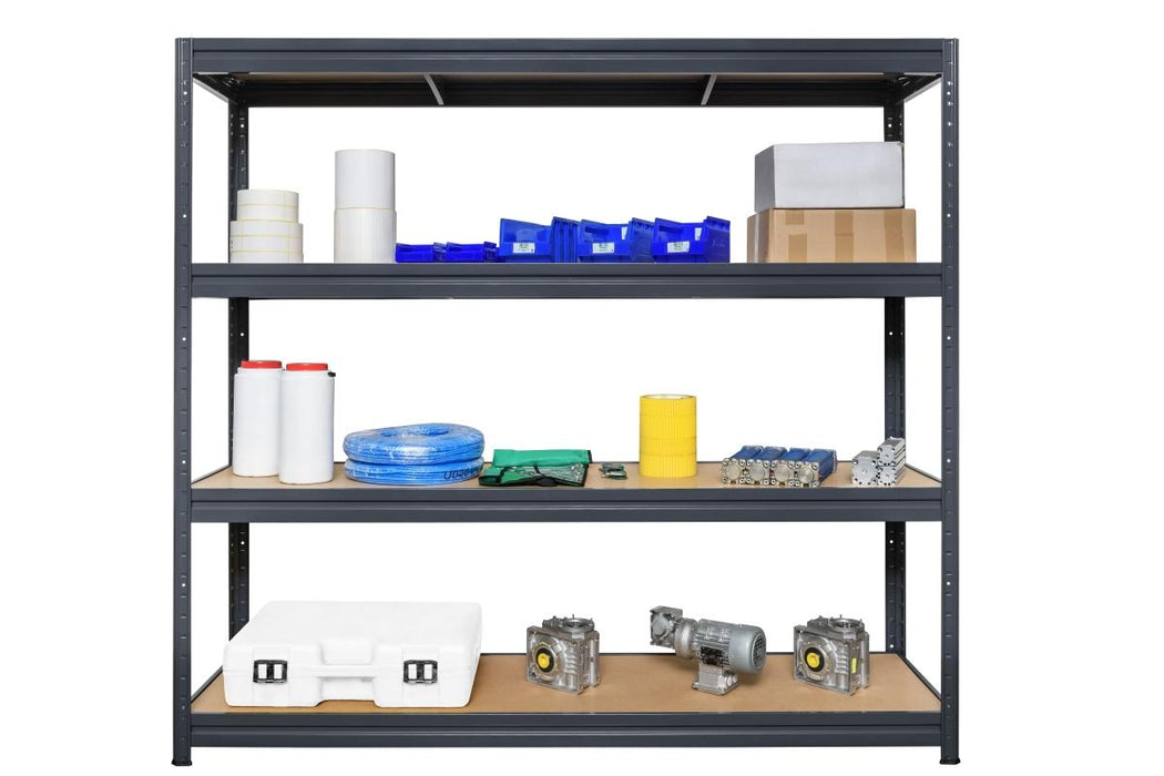 METAL RACK 177X90X60 4X600KG BLACK