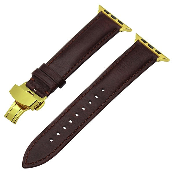 Leather strap from Italian leather for Apple Watch 5/4/3/2/1 42mm