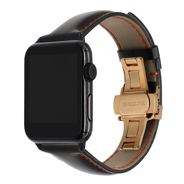 Leather strap from Italian leather for Apple Watch 5/4/3/2/1 42mm