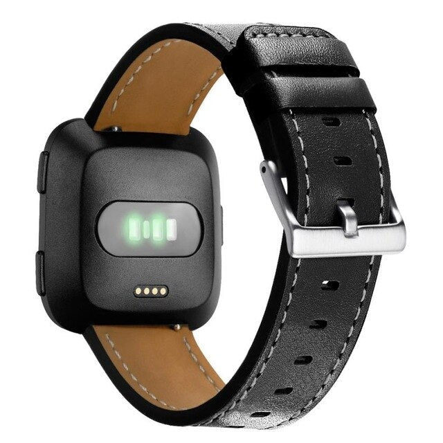 Leather strap with classic clasp Fitbit / Fitbit Versa