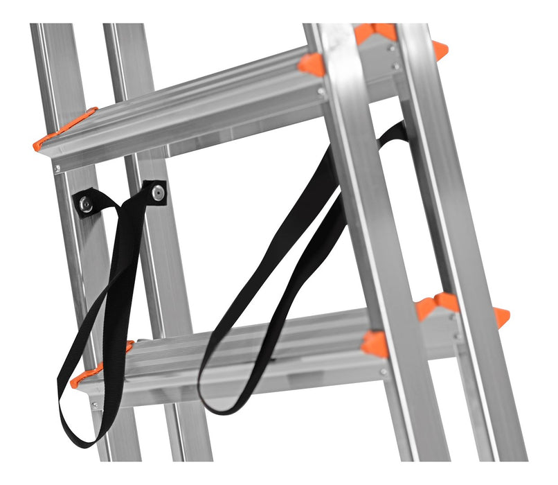 Krause Dopplo double-sided step ladder silver