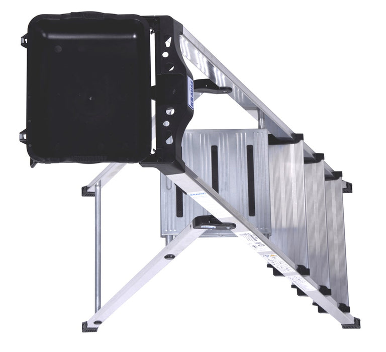 Krause Secury Folding ladder silver