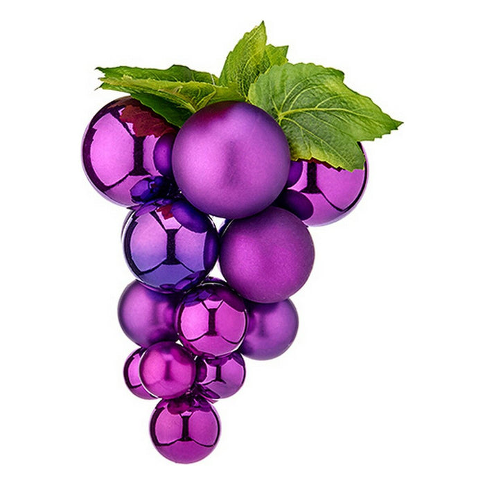 Christmas Bauble Krist+ Purple Plastic Grapes