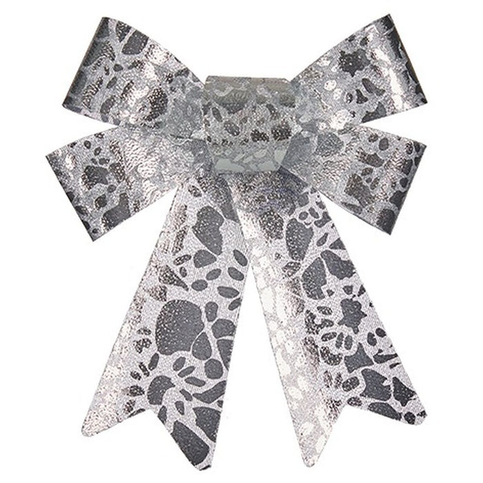 Loops Krist+ Silver Printed 15 x 4 x 16 cm 15 x 28 x 4 cm Christmas bauble (12 Units)