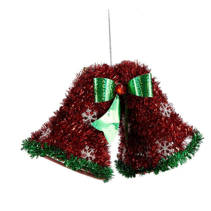 Christmas bauble Krist+ White Red Green polypropylene PET Hoods 21 x 14 x 10 cm Pendant Tinsel (12 Units)