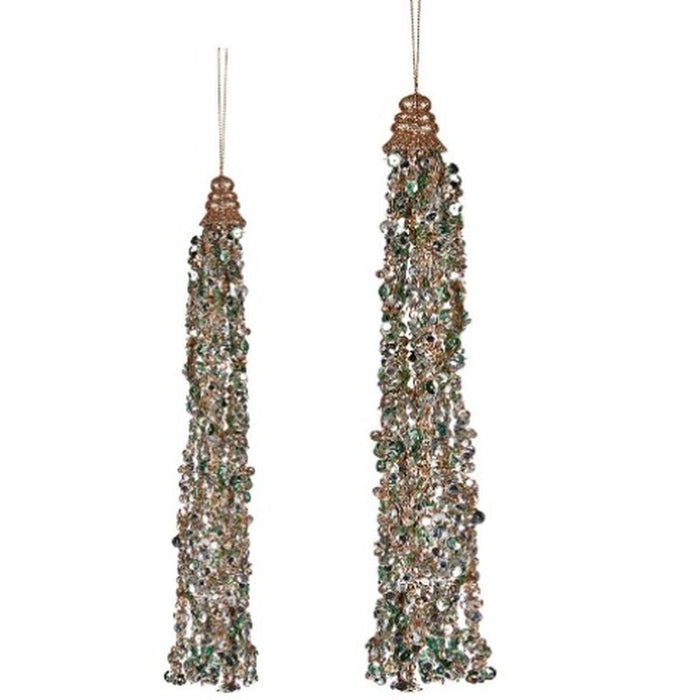 Christmas bauble Krist+ Blue Champagne Garlands 3,5 x 2,5 x 35,5 cm Pendant (24 Units)