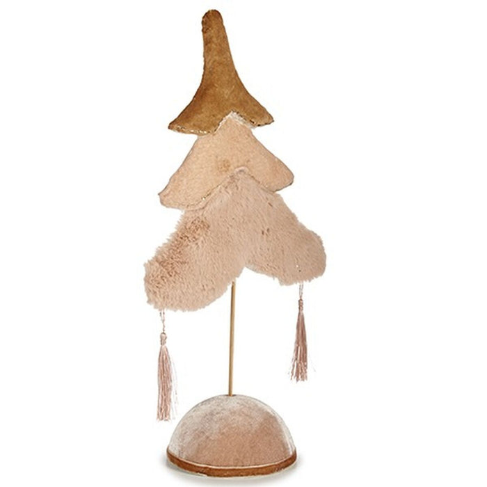 Christmas Tree Krist+ Beige Golden Polyester Wood 12 x 43 x 22 cm (4 Units)