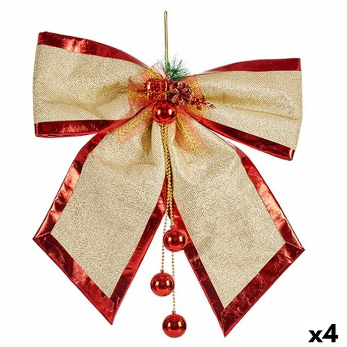 Lasso Krist+ Red Golden 53 x 50 x 9 cm Christmas bauble (4 Units)