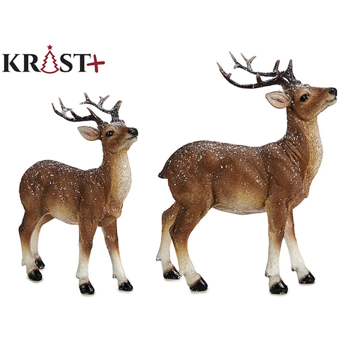 Christmas bauble Krist+ White Brown 8,5 x 21 x 17 cm