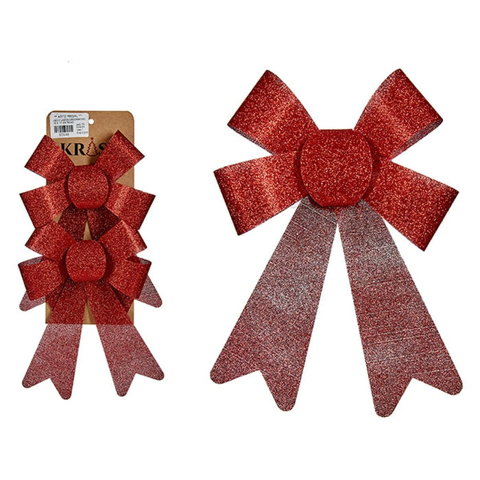 Christmas Decorations Set Krist+ Red PVC 15 x 2 x 17 cm Lasso (24 Units)