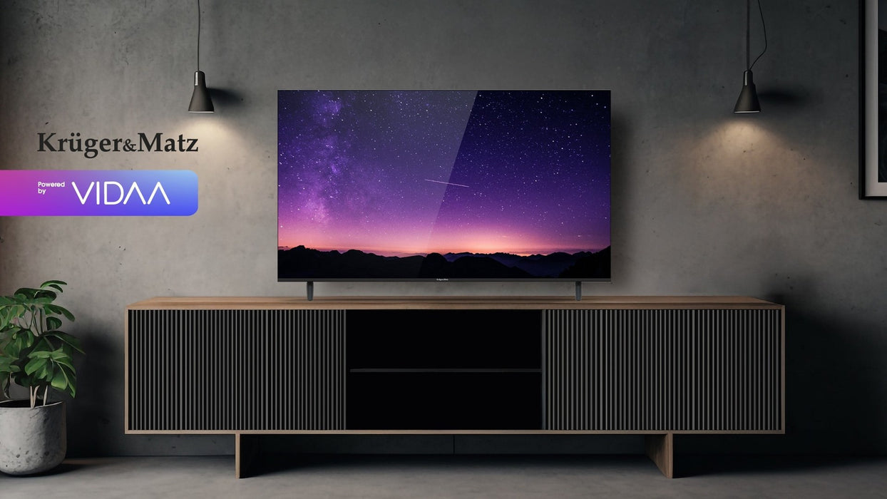 Krüger&Matz KM0255UHD-V3 139 cm (55") UHD Smart TV Wi-Fi Black