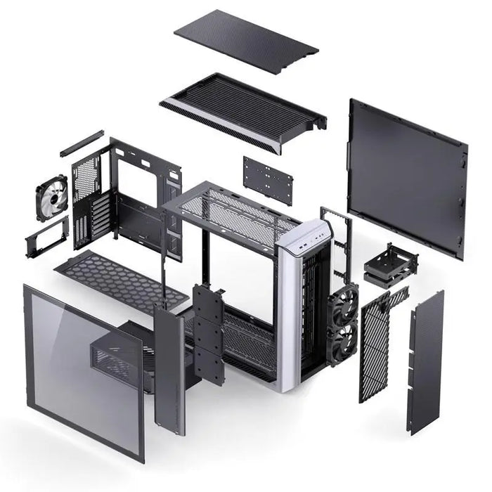 Кутия Jonsbo D500 TG Full Tower Сив - Кутии за компютри<<<Компютърни компоненти<<<ValiAPI
