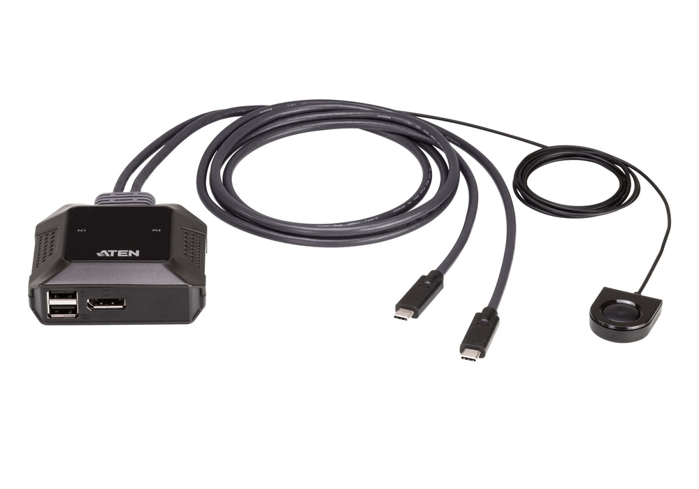 KVM Switch ATEN US3312 2-Port 4K DisplayPort USB-C - KVM Суичове<<<Мрежово